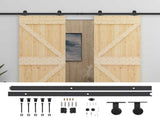 Sliding Door 2 pcs 80 x 210 cm Solid Pine Wood 3444874