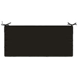 2-Piece Bench Cushions SOEST 2 pcs 100% Polyester Black 950197