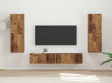 TV Cabinet Set 6 pcs Old Wood Engineered Wood 3409130