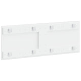 Wall-Mounted Headboard BREDA High Gloss White Engineered Wood 897619