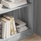 Bookcase Grey Sonoma 80x24x109 cm Engineered Wood 857840