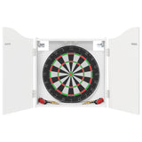 Dartboard Cabinet Gloss White 56 x 12 x 63 cm Engineered Wood 8006655