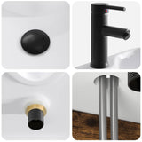 Wall-mounted Sink Vanity Smoked Oak 39 x 41 x 62.5 cm 890577
