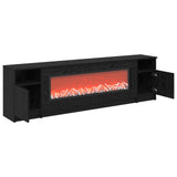 Electric Fireplace Black Oak 165 x 28.5 x 47 cm Engineered wood 8021184