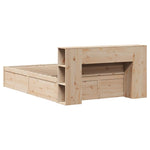Bed Frame without Mattress 140x200 cm Solid Wood Pine 3323416