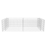 Gabion Planter Galvanised Steel 180x90x50 cm 141624