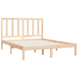 Bed Frame without Mattress Solid Wood Pine 120x190 cm Small Double 3105130