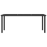 Outdoor Dining Set Black and Cream 3100399