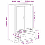 Highboard Old Wood 60 x 35.5 x 103.5 cm Engineered Wood 881387