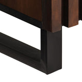 Bathroom Sink Cabinet 62x34x58 cm Brown Solid Wood Mango 377531