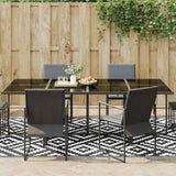 Outdoor Carpet ARAKIL White and Black 190x290 cm PP 368574