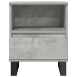 Bedside Cabinets 2 pcs Concrete Grey 40x35x50 cm Engineered Wood 830645