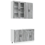 Kitchen Unit KALMAR 4 pcs Grey Sonoma Engineered Wood 3438311