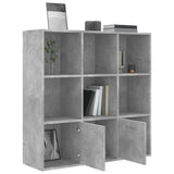 Book Cabinet Concrete Grey 98x30x98 cm Engineered Wood 801120