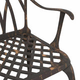 Garden Chair 2 pcs Bronze 55 x 56.5 x 91cm Aluminium 42002398