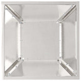 Garden Planter 5 pcs Silver 35 x 35 x 15 cm Stainless Steel 873805