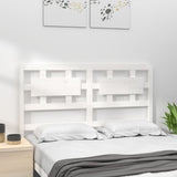 Bed Headboard White 185.5x4x100 cm Solid Wood Pine 818056