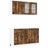 Kitchen Unit Lyon 4 pcs Smoked Oak Engineered Wood 3388345