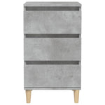 ZNTS Bedside Cabinet Concrete Grey 40x35x70 cm Engineered Wood 819664