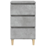 ZNTS Bedside Cabinet Concrete Grey 40x35x70 cm Engineered Wood 819664