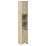4 Piece Bathroom Furniture Set Sonoma Oak Engineered Wood 3324969