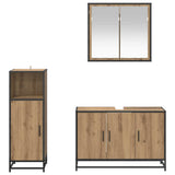 Bathroom Furniture Set 3 pcs Artisan Oak Engineered Wood 3402400