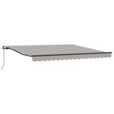 Retractable Awning Light Grey 400 x 350 cm 3330803
