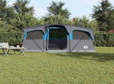 Family Tent with Roof Blue and Grey 435 x 255 x 216 cm 4100686