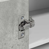 Hanging Cabinet Concrete Grey and White 57 x 57 x 40 cm 884189