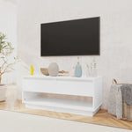 ZNTS TV Cabinet High Gloss White 102x41x44 cm Engineered Wood 809491