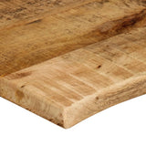 Table Top 70x60x3.8 cm Live Edge Solid Wood Rough Mango 370403