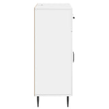 Sideboard High Gloss White 66 x 34.5 x 89.5 cm Engineered Wood 894869