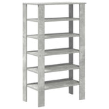 Shoe Rack Concrete Oak 61x32x105 cm Engineered Wood 859863