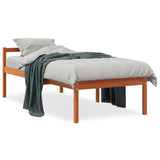 Senior Bed without Mattress Wax Brown 90x200 cm Solid Wood Pine 844155