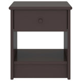 Bedside Cabinet Dark Brown 35x30x40 cm Solid Pinewood 322224
