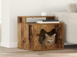 Cat House Old Wood 42.5 x 40 x 53.5 cm Engineered Wood 8000696