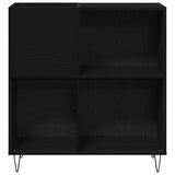Record Cabinet Black Oak 85 x 38 x 89 cm Engineered Wood 862913