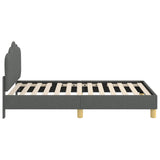 Children's Bed Frame with Headboard Dark Grey 80 x 160 cm 42011045