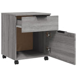Mobile File Cabinet with Wheels Grey Sonoma 45x38x54 cm Engineered Wood 817136