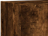 5 Piece TV Wall Units with LED Smoked Oak Engineered Wood 3216729