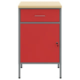 Work Bench with Drawer with Lock Red and Grey 50 x 55 x 85 cm 4103463
