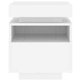 Bedside Cabinets with LED Lights 2 pcs White 40x39x48.5 cm 836785