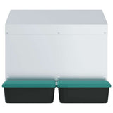 Chicken Nesting Box 2 Compartments Wall-Mounted Galvanised Steel 4104899