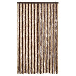 Insect Curtain Beige and Light Brown 118x220 cm Chenille 315122