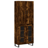 Highboard Smoked Oak 69.5x34x180 cm Engineered Wood 3195760