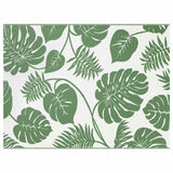 Outdoor Rug Leaf ARAKIL Green and White 400 x 300 cm 42003534