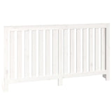 ZNTS Radiator Cover White 153x19x84 cm Solid Wood Pine 822577