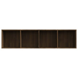 Book Cabinet/TV Cabinet Brown Oak 143x30x36cm Engineered Wood 815272