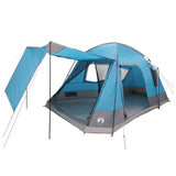 Cabin Tent with Roof Blue 8-Person Polyester and Steel 42028576