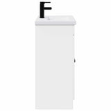 Bathroom Furniture Set White 56 x 37.5 x 81 cm Engineered Wood 3404124